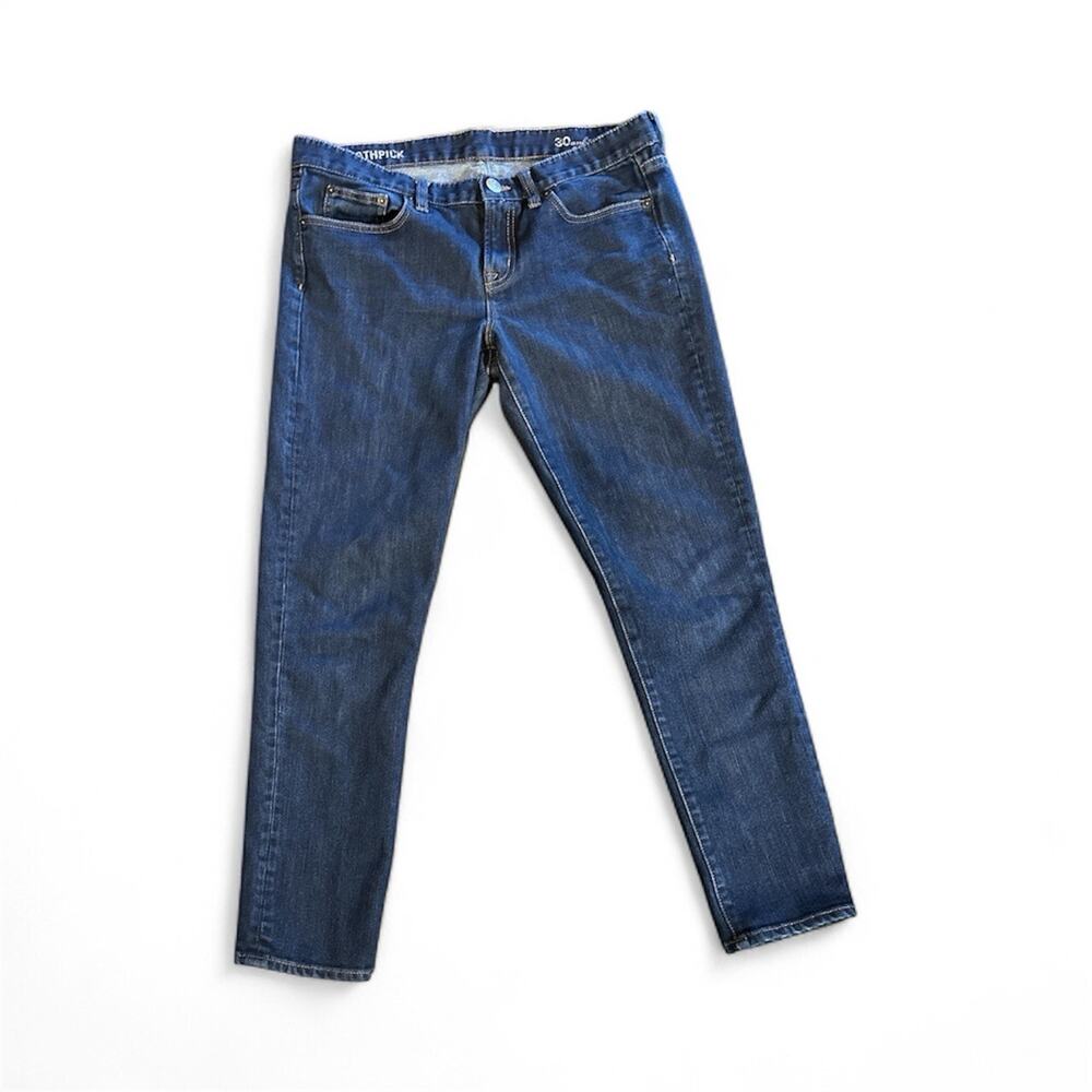 J. CREW Toothpick Skinny Dark Wash Ankle Jeans Women's Size 30 Stretch Casual